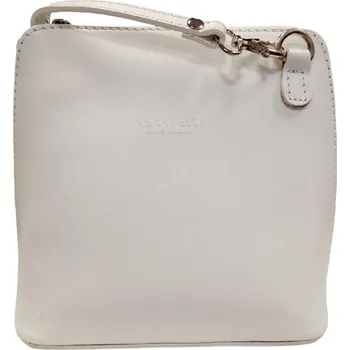 Kabelka Vera Pelle kožená crossbody bílá 8751 bila