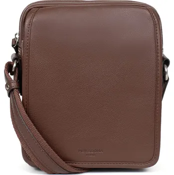 Pánská aktovka Pánská kožená taška přes rameno Hexagona Jalbert - hnědá