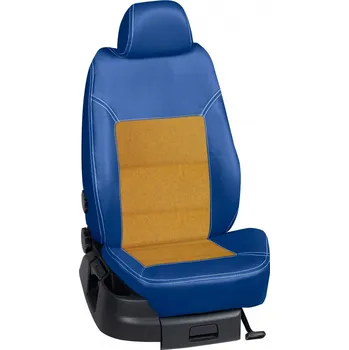 Potah sedadla Autopotahy Opel AGILA / od r.2008->, 5 dveří, KOŽENKA > OR 0417 (OR 0417 / Modrý koženkový bok)