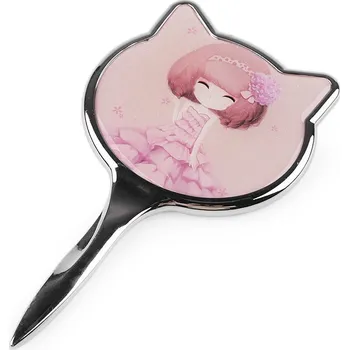 Kosmetické zrcátko, barva 1 pudrová