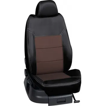 Potah sedadla Autopotahy Volkswagen TOURAN / od r.2008->, 5 Míst 4 dveře, KOŽENKA > OR 0401 (OR 0401 / Černý koženkový bok)