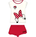 Minnie Mouse - licence Dívčí pyžamo - Minnie Mouse 5204A091, smetanová / červená Barva: Smetanová, Velikost: 158
