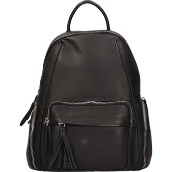 Městský batoh Dámský kožený batoh The Trend Vilma - černá