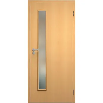 Interiérové dveře SAPELI ELEGANT KOMFORT M60 - DÝHA - OTOČNÉ DVEŘE VČ. ZÁRUBNĚ - Buk Průchozí šířka (cm): 100, Průchozí výška (cm): 197, Typ skla: Satináto bílé