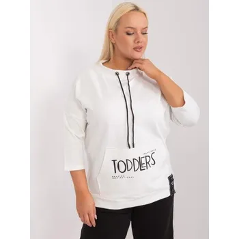 Dámská halenka Dámská halenka s kapsami a vázačkami plus size KOKA ecru