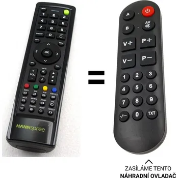 Dálkový ovladač Hannspree ST281 H náhradní dálkový ovladač pro seniory