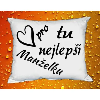 Polštář Polštářek pro tu nejlepší manželku