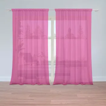 Záclona Záclony Sytě růžová: 2 ks - 150x250 cm - Sablio
