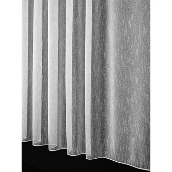 Záclona Žakárová záclona 5116/BÍLÁ pršíčko, s olůvkem, bílá, výška 50cm (v metráži)