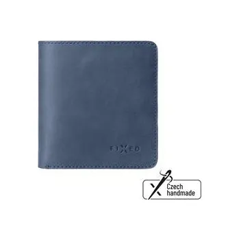 Peněženka Fixed Kožená peněženka Classic Wallet z pravé hovězí kůže, modrá