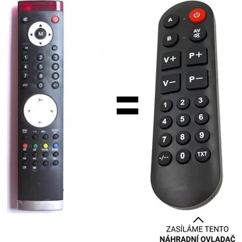Dálkový ovladač Sanyo CE37LD81-B CE37LD81A-C CZ náhradní dálkový ovladač pro seniory.