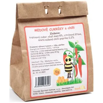 Bonbon Beelol Medové bonbóny s chilli paprikou 70g (eko balení)