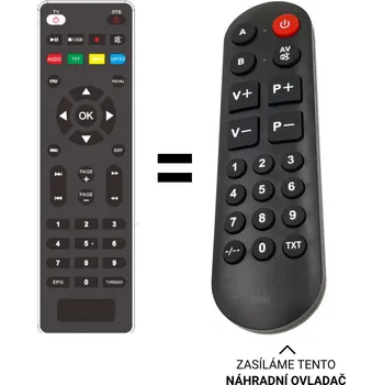 Dálkový ovladač Tesla TE-300, TE-301, TE-302 náhradní dálkový ovladač pro seniory