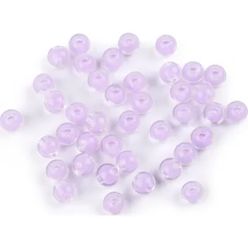 Dětské navlékací korálky Plastové korálky Ø8 mm s efektem barev uvnitř