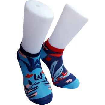 Pánské ponožky Kotníkové ponožky - květiny 35-38