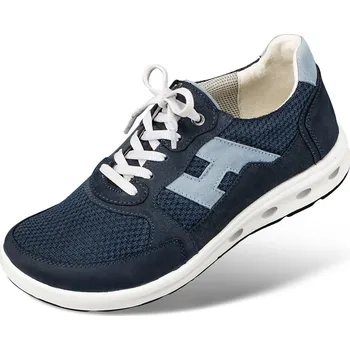 Dámská zdravotní obuv Dámské šněrovací tenisky, nubuková useň, tmavě modrá: 37