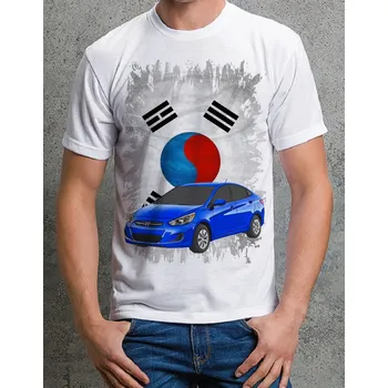Pánské tričko tričko Hyundai Accent 122 (triko s osobním autem)
