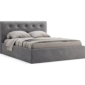 Postel Manželská postel Katrin s úložným prostorem 180 x 200 cm šedá