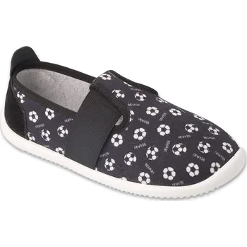 Chlapecké bačkory Bačkory papuče Befado SOFTER 901X016 901Y016 barefoot černé flexi, míč velikost: 28
