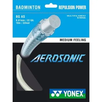 Badmintonový výplet BADMINTONOVÝ VÝPLET YONEX AEROSONIC, 0,61MM, 200M, WHITE