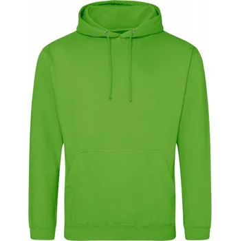 Pánská móda Pánská klokanka Just Hoods s dvojitou kapucí Barva: Limetková zelená, Velikost: XS JH001