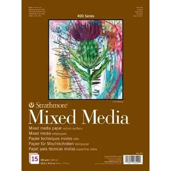 Skicák Strathmore 400 Mixed Media (300 g/m2, 15listů) 15,2 x 20,3 cm