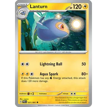 Sběratelská karetní hra Pokémon karta Lanturn 021/091 - Paldean Fates