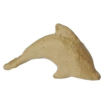 Delfín z papírové hmoty, velký 16cm (Delfín z papírové hmoty, velký 16cm)