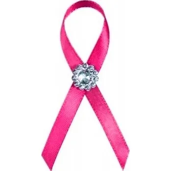 Svatební dekorace Svatba-eshop Svatební vývazek s brožičkou sytě růžový - sytě růžové svatební vývazky, voničky na klopy svatebčanů