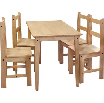 Jídelní set IDEA Nábytek s.r.o. Sada stůl + 4 židle Corona barevné provedení: Medová