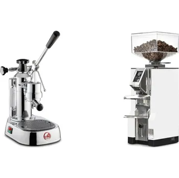 Kávovar La Pavoni Europiccola Lusso + Eureka Mignon Libra, CR white