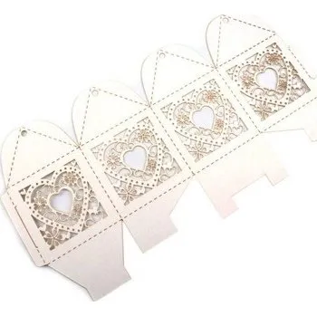 Dárková krabička Dárková krabička se srdíčky 10 ks