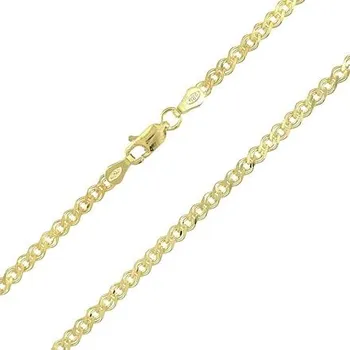 Řetízek Stříbrný pozlacený řetízek Nonna délka řetízku 50cm