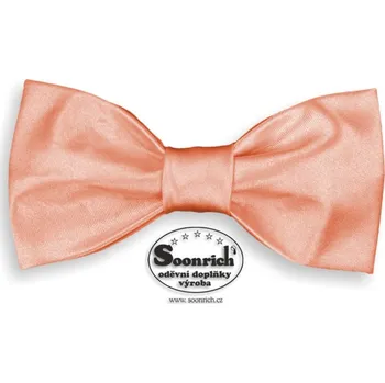Motýlek Soonrich Motýlek lososový saténový 10 x 5 cm