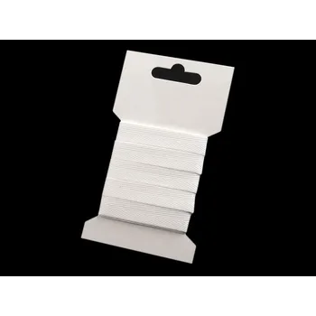 Keprovka na kartě šíře 10 mm - bílá