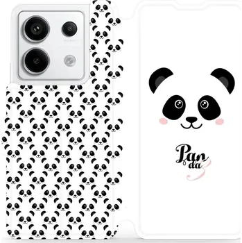Pouzdro na mobilní telefon Flipové pouzdro Mobiwear - Xiaomi Redmi Note 13 Pro 5G / Poco X6 5G - M030P Panda Amálka (Knížkové flip pouzdro, obal, kryt na mobil Xiaomi Redmi Note 13 Pro 5G / Poco X6 5G - M030P Panda Amálka, materiál Umělá kůže + TPU - ochrana 360°, stojánek,)