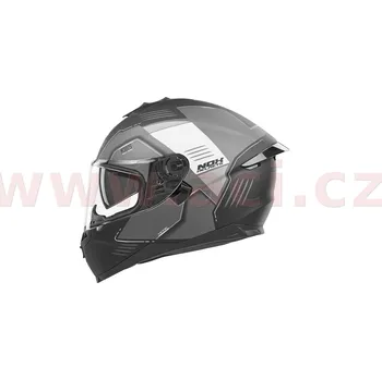 Helma na motorku Přilba N302S Torque, NOX (černo-šedá matná, bílá) - XS