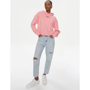 Pánská mikina Tommy Jeans Mikina Essential Logo DW0DW17797 Růžová Relaxed Fit S