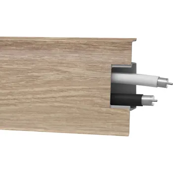 soklová lišta Obvodová lišta MD60 - 132 Kouřová hnědá