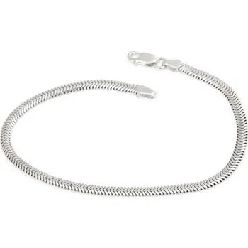 Náramek Dámský stříbrný náramek hádek 20 cm 76054F