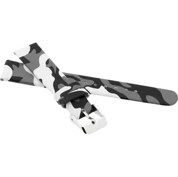 Řemínek na hodinky Koženkový řemínek JVD RJ7203.2 16mm, šedý/maskáčový, dětský