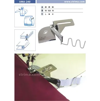 Příslušenství k šicímu stroji Texi Zakladač pro výpustky pro šicí stroje UMA-240 25/12,5 M
