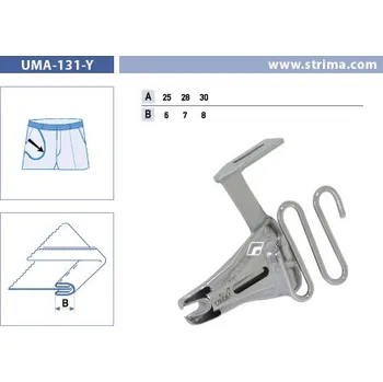 Texi Lemovač oboustranný skládající pro šicí stroje UMA-131-Y 25/6