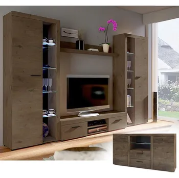 Obývací stěna Obývací stěna RUMBA XL + komoda 2F2S | 300 + 156,4 cm | lefkas