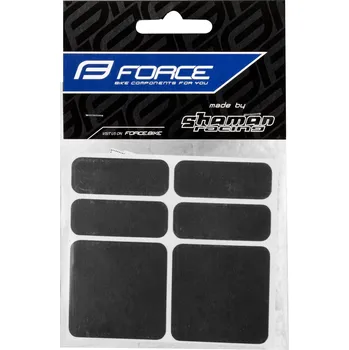 Samolepky FORCE reflexní sada 6 ks, černé