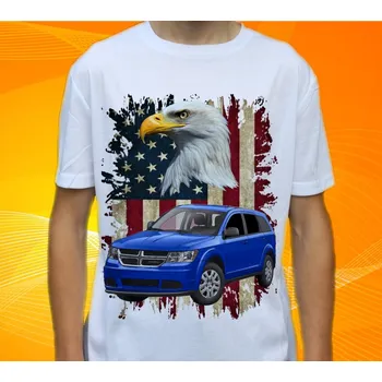 Pánské tričko tričko Dodge Journey 158 (tričko s osobním autem)