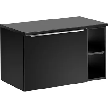 Koupelnový nábytek ArtCom Koupelnová skříňka s deskou SANTA FE Black D80/2 | 80 cm