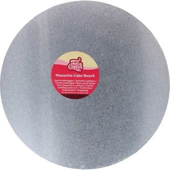 FunCakes Dortová podložka stříbrná O 25 cm, výška 5 mm