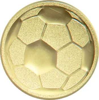 Emblém fotbal, pr. 50 mm, zlato