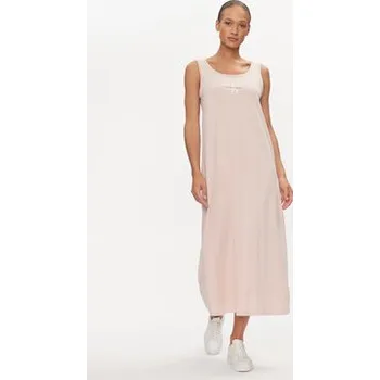 Dámské šaty Calvin Klein Jeans Letní šaty Monologo J20J223702 Růžová Loose Fit XS